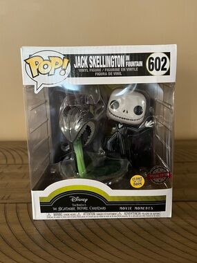 Funko Pop!The Nightmare Before Christmas Jack Skellington in Fountain #602. GITD